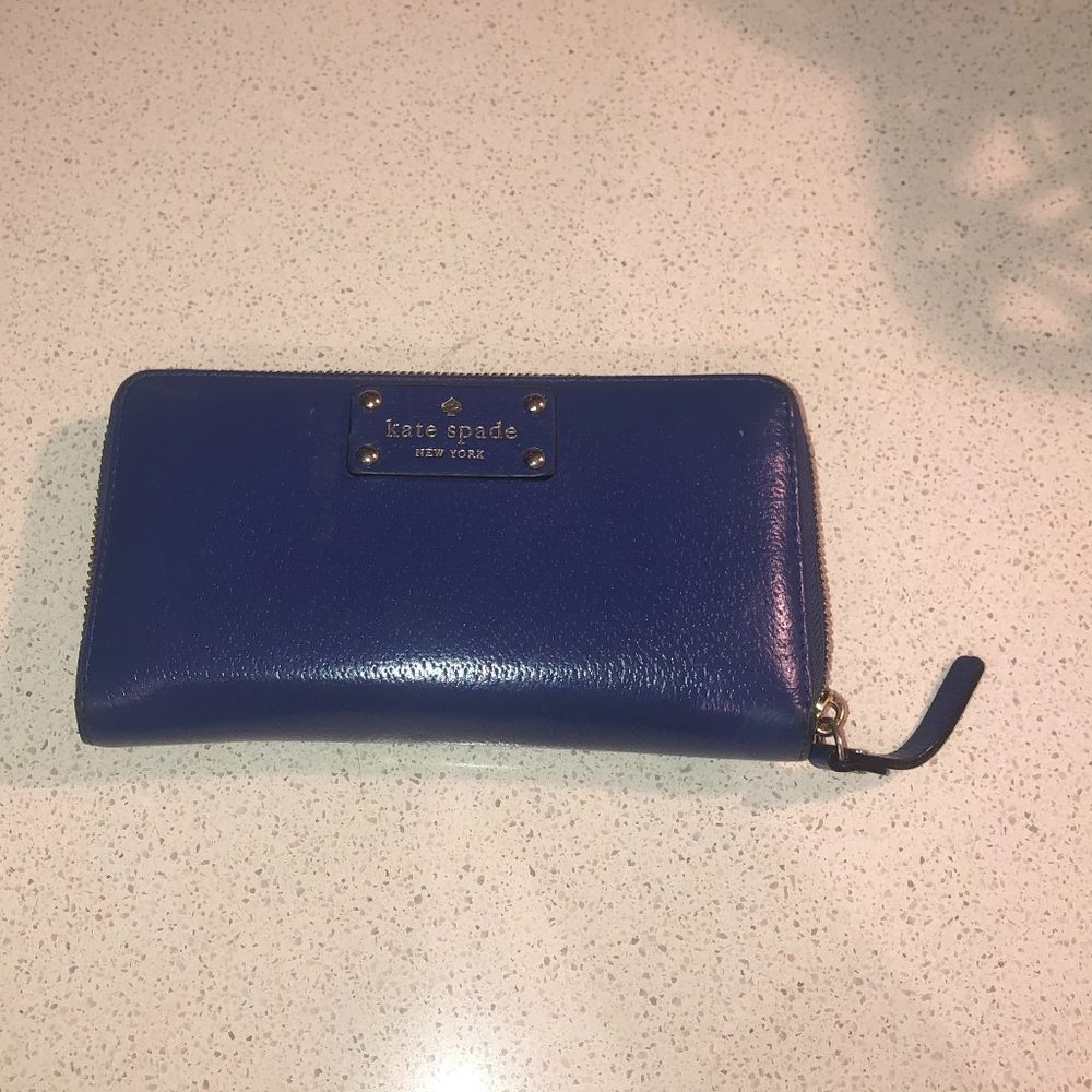 Kate Spade Royal Blue Wellesley Neda wallet